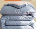 南极人双人纤维秋冬季被子被芯 加厚冬被10斤 200*230cm 蓝灰 实拍图
