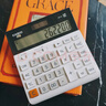 卡西欧（CASIO）超宽计算器DH-12-WE白色无声款12位数字显示双电源桌面办公专业计算系列 实拍图