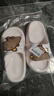 土豆屋儿童拖鞋中大童小孩室内外防滑软底亲子卡皮巴拉凉拖鞋 米白220码 实拍图