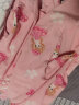 南极人儿童睡衣女童男童春秋薄款宝宝睡衣绵绸中大童空调服小孩子家居服 圆球粉 130 实拍图