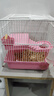 喜帅仓鼠双层笼子S2318T 城堡仓鼠笼 含跑轮水壶食盆 颜色随机 实拍图