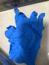 英科医疗（INTCO）一次性丁腈手套中码100只加厚耐用厨房餐饮食品家务清洁工业蓝色4 实拍图
