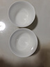 斯凯绨（Sky Top）米饭碗骨瓷小汤碗纯白陶瓷家用酒店餐具套装4.5英寸金钟碗10件 实拍图