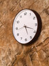 京东京造 木语系列挂钟 钟表挂墙时钟客厅电子钟30cm摩卡棕 实拍图