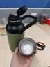 小米大肚保温杯 户外保温水壶 双饮保冷杯  316L便携水杯 橄榄绿 1L 实拍图