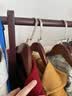 友纳（Youna）实木宽肩衣架家用挂衣无痕木质衣挂西服西装酒店服装店专用挂衣架 宽肩方胶杆-金钩-男款【复古色】 2个装 实拍图