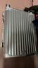 袋鼠（KANGAROO）铝框行李箱大容量加厚多功能拉杆箱学生结实耐用可坐旅行箱密码箱 太空银 【全封闭内衬+折叠杯架】 22英寸  【商务出差】 实拍图