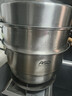 爱仕达（ASD）蒸锅304不锈钢三层家用蒸煮炖汤锅 28CM加高双层蒸笼·原木系列G1 实拍图