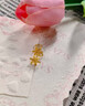 老凤祥雪花弯钩黄金耳钉女生999足金耳饰耳环妇女节38女神节礼物母亲节 雪花弯钩耳钉【金重约1.2g】 实拍图