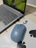 罗技（Logitech）M221 轻音鼠标 无线鼠标 办公鼠标 对称鼠标 带无线微型接收器 雾霭蓝 实拍图