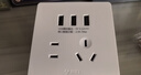 公牛（BULL）开关插座 G12系列 五孔带3位USB插座86型插座面板G12E536S 象牙白 实拍图