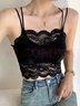 俞兆林蕾丝吊带背心女带胸垫法式短款抹胸内搭打底文胸一体美背内衣 实拍图