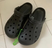 卡骆驰（CROCS）洞洞鞋贝雅男鞋女鞋轻便耐磨一脚蹬拖鞋休闲鞋|10126 黑色-001 43 (270mm) 实拍图