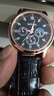 【网红爆款】商务腕表石英运动表休闲皮带男女手表 黑色 实拍图