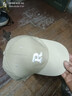 【热巴同款】加大棒球帽帽子男女大头围显脸小春夏字母百搭棒球帽 刺绣款-卡其 实拍图