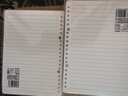 晨光（M&G）文具A5/60张活页本替芯 20孔可拆卸笔记本本子活页纸考研复习作业本80g横线内芯单本APY9F20P-A 实拍图