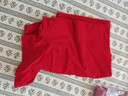 立蒙（LIMENG）男女装素色180g全棉短袖t恤圆领宽松体恤打底衫 大红 2XL 实拍图