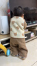 迷你巴拉【绒绒衣】冬新款男女童双面暖马甲宝宝保暖毛绒背心 咖色调00355 90 实拍图