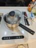 苏泊尔（SUPOR）304不锈钢奶锅0涂层安全健康婴儿辅食锅不粘锅家用一人食汤锅煮粥 304不锈钢奶锅【带蒸格】 16cm 实拍图