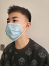 振德一次性医用外科口罩独立包装防尘花粉防晒口罩成人蓝色100只 实拍图