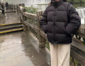 京东京造羽绒服男女情侣款鸭绒冬季保暖外套面包服加厚短款黑色 S 实拍图