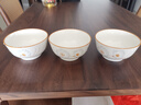 陶瓷碗家用喜庆乔迁新居碗碟餐具套装岁月静好饭碗 岁月静好3碗 实拍图