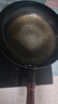阎铁匠章丘炒锅铁锅家用炒菜锅锻打老式物理不粘锅无涂层木把锤印已开锅 锤印木把款30CM 30cm 实拍图