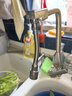 HEWE水龙头延伸器延长管万向旋转防溅头弯曲定型龙头通用加长水管软管 枪灰【两档防溅丨持久定型】17CM 加厚全铜丨万向旋转 实拍图