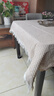 艾薇圆桌布茶几台布棉麻方形圆形餐桌布钢琴防尘罩130*130卡其华夫格 实拍图
