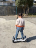 领奥智能儿童电动平衡车3-6-12岁体感8到10岁到15岁以上两轮自动平行车双轮成年人新款扭扭车 10吋炫光白【蓝牙+减震越野轮】 实拍图