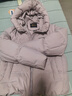 雪中飞2025新款女士短款羽绒服潮流休闲风小个子加长外套舒适温暖 浅紫灰|6162 M 160 实拍图