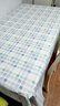 MEIWA桌布防水防油长方形进口小清新PVC台布餐桌布 格子蓝  130*180cm 实拍图
