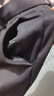 啄木鸟高档羊羔绒休闲裤加绒加厚男士商务西裤弹力直筒宽松中年爸爸裤子 S-黑色【羊羔】正品 加绒 34码【2尺7腰围】150-160斤 实拍图