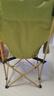 小魔户外折叠椅加高月亮椅露营椅子便携钓鱼椅沙滩躺椅露营午休椅 绿 实拍图
