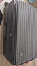 双星（doublestar）高颜值侧开盖行李箱大容量箱女男学生多功能拉杆箱登机密码皮箱子 铁灰色【可坐人丨带杯架】新色系 28英寸 -多人长途 实拍图