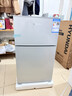 HYUNDAI（韩国现代）小冰箱迷你小型家用冷藏冷冻宿舍出租房办公室双开门二门电冰箱节能省电 68L银【店铺爆款+节能省电】 实拍图