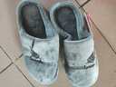 惠夫人秋冬季棉拖鞋女家用冬季室内防滑家居情侣可爱毛绒男月子鞋冬天 秋风 深灰 42-43 (适合41-42码穿) 实拍图