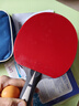 银河（YINHE）U2乒乓球拍底板天王星u2s快攻弧圈7层纯木横拍直板专业乒乓球板 U-2横拍+【729普及+水星2】 实拍图