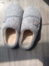 大嘴猴（paul frank）棉拖鞋男情侣时尚简约厚底家居保暖冬季拖鞋PF6661灰色280 实拍图
