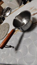热油小锅泼油锅加厚不锈钢木柄防烫带刻度双倒流口不挂油无涂层 【木柄】爆款300ml 实拍图