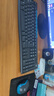 罗技（Logitech）MK275 键鼠套装 无线键鼠套装 办公键鼠套装 全尺寸 商务键鼠套装 带无线2.4G接收器 黑蓝色 实拍图