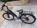 五羊锂电池助力电动自行车禧玛诺变速超长续航山地车男女士双碟刹单车 暗隐灰T6-15A-26寸-助力续航约150km 实拍图