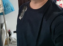 京东京造液氨抗皱t恤男士t恤纯棉打底衫内搭白小T春季衣服长袖 深藏青 XL 实拍图