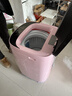 小鸭小黄鸭系列婴儿洗衣机烘干一体迷你高温煮洗全自动洗衣机宝宝儿童专用小型儿童带烘干 5.6KG粉【智能烘干】+洗烘一体+终生维修 波轮 【全自动洗脱一体】 实拍图