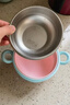 COOKSS儿童餐具宝宝辅食碗婴儿碗316不锈钢新生儿注水保温碗可拆卸粉色 实拍图