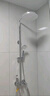 九牧（JOMOO）淋浴花洒套装喷头防爆龙头升降淋浴器花洒全套36647 【自洁顶喷】经典银 实拍图