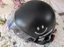新日新日3C国标认证摩托电动车头盔男女四季通用骑行电瓶车半盔安全帽 混沌黑【高清长镜】 3C新国标A类 实拍图