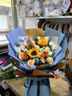 艾斯维娜三八女神节鲜花速递向日葵混搭花束生日礼物全国同城配送 向日葵香槟韩式花束 实拍图