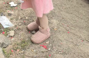 巴布豆童鞋冬季保暖儿童雪地鞋加绒加厚女童学步鞋116345039藕粉色26 实拍图