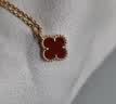 梵克雅宝（Van Cleef & Arpels）项链女款 四叶草项链Alhambra系列女士项链 送礼物【双11抢先购】 小号 红玉髓 VCARN59M00 9.5MM 保卡信息-随机年份 实拍图